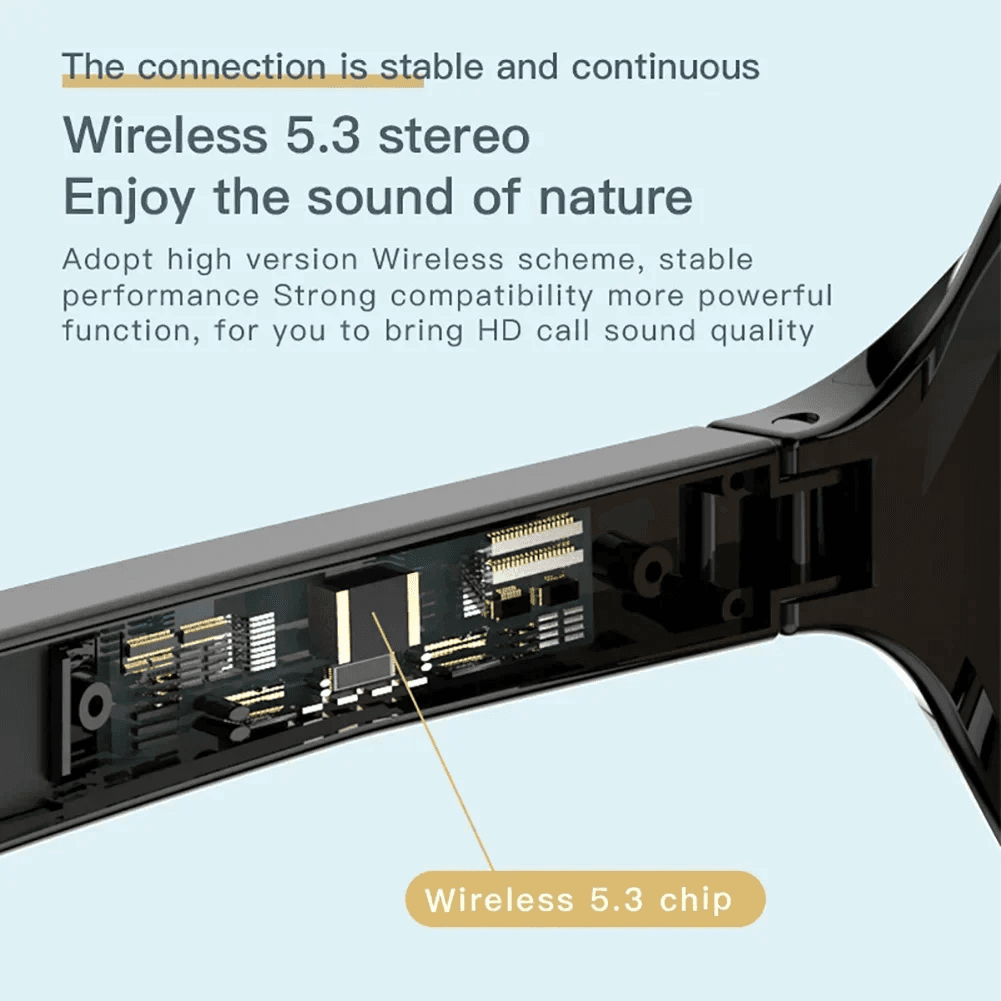 Lunettes de soleil intelligentes ecouteurs sans fil Bluetooth, appels mains libres - نظارات شمسية ذكيةو سماعات رأس لاسلكية بتقنية البلوتوث - Accessoires - صورة 8