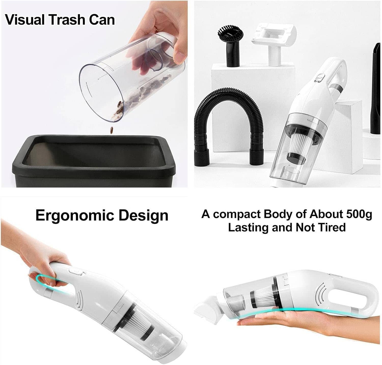 Aspirateur Portable Multifonction 6en1 JB-168 batterie 1800 mAh Filtre HEPA - مكنسة كهربائية محمولة - Maison - صورة 14