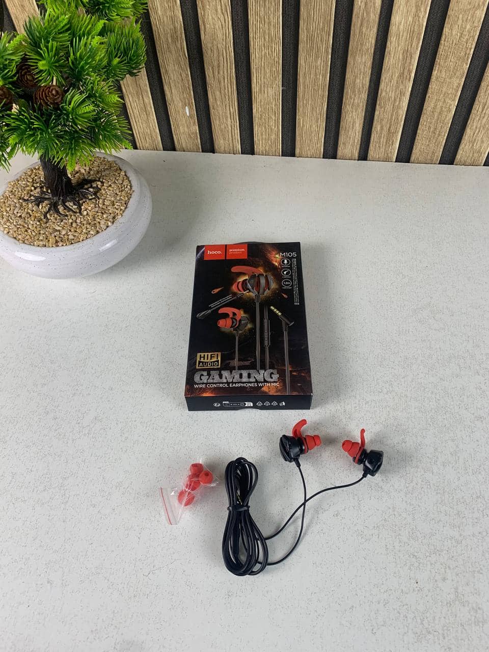 Écouteurs de jeu filaire intra-auriculaire avec microphone E-Sport Hoco M105 - سماعات ألعاب إحترافية مع ميكروفون - Électronique - صورة 12