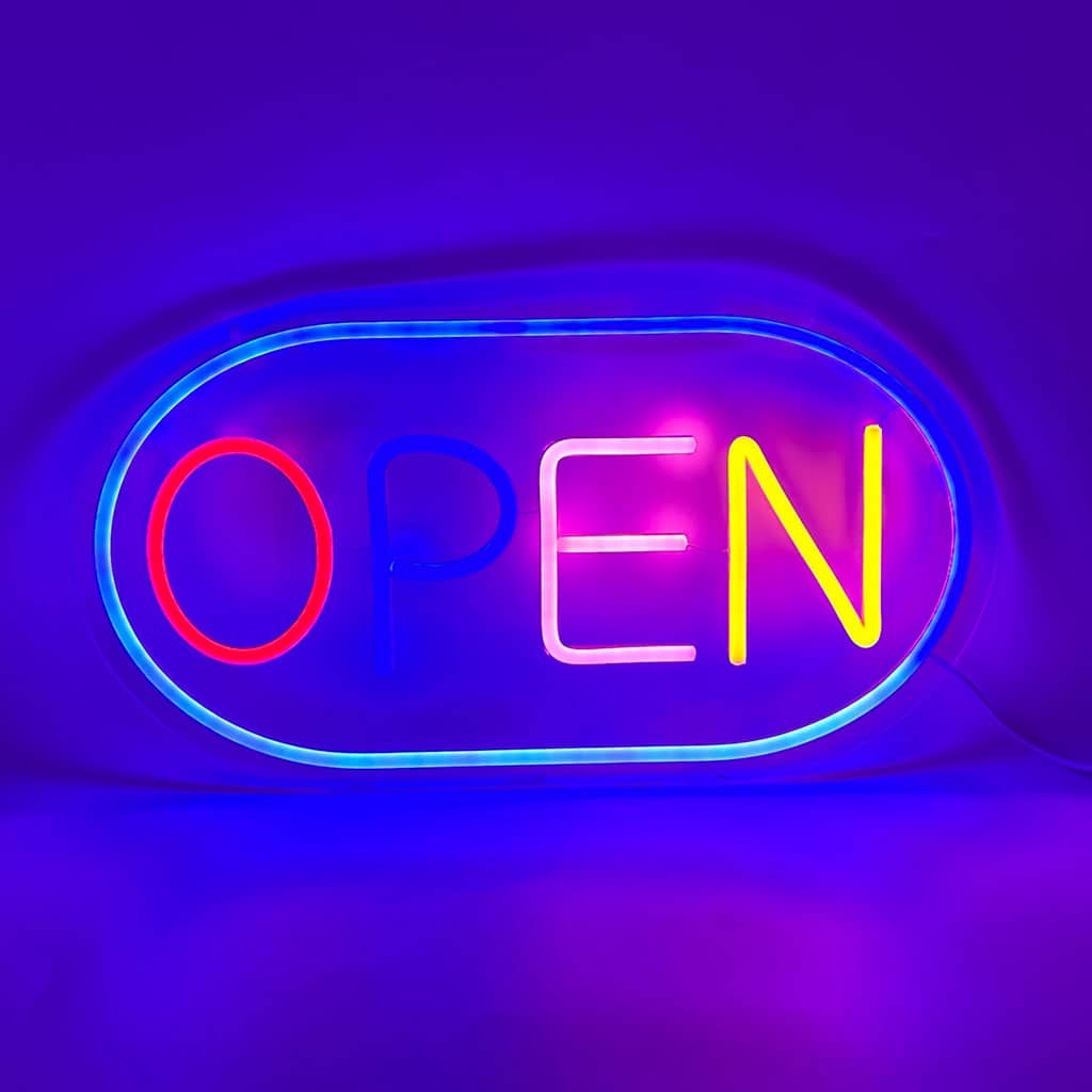 Panneau LED Neon Signe Open - لوحة مضيئة لواجهة محل - Électronique - صورة 2