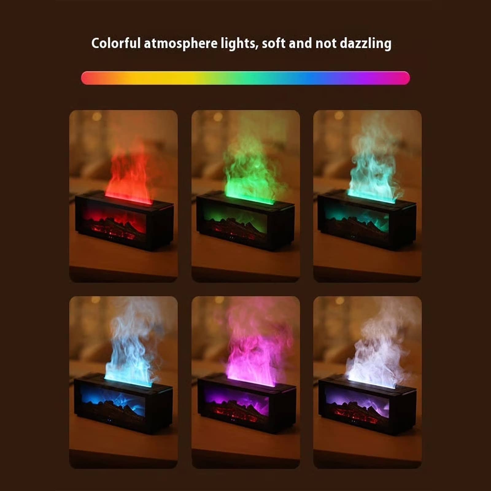 Humidificateur Effet Flamme 7 Couleurs - مرطب الهواء بتأثير اللهب الواقعي - Décoration - صورة 10