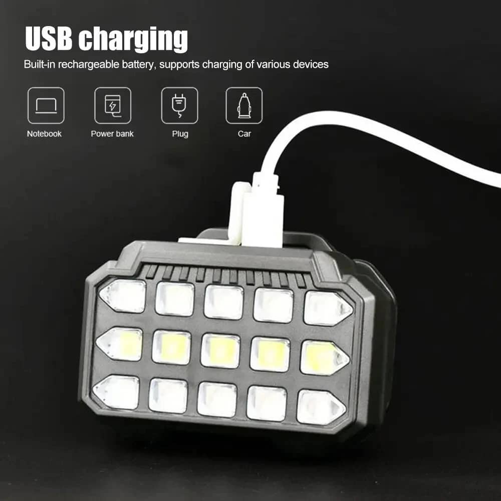 Lampe Frontale LED Rechargeable avec UV SQ-818-UV - مصباح الرأس القابل للشحن بإضاءة مزدوجة - Camping et Randonnée - صورة 9