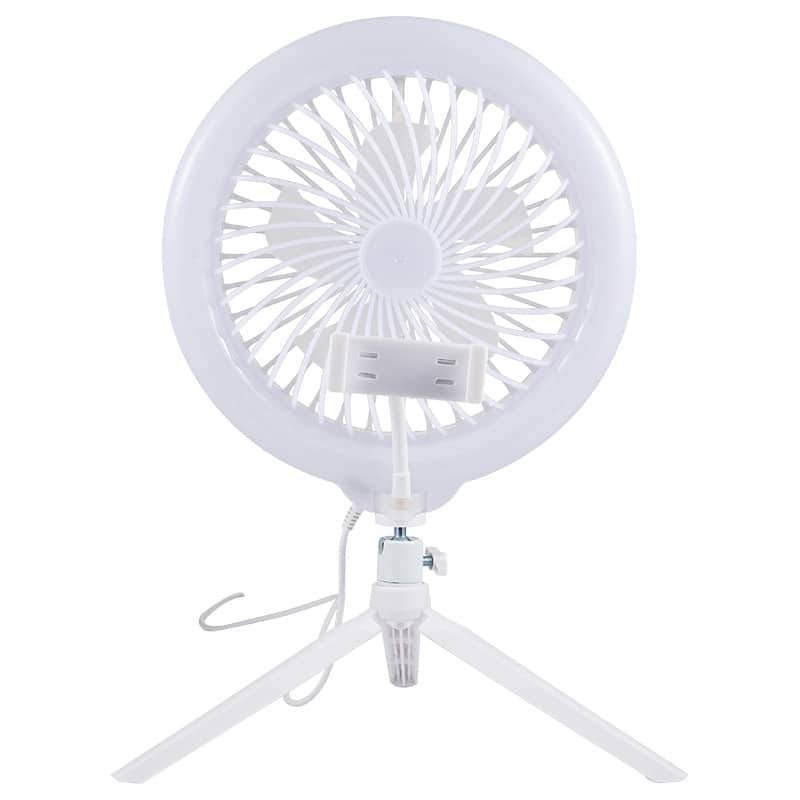 Anneau Lumineux LED RGB et Ventilateur avec Support Flexible - مصباح حلقة للتصوير الاحترافي مع مروحة - صورة 11