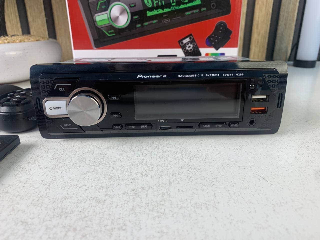 Pioneer-6296BT FM Receiver & MP3 Player pour Voitures - جهاز راديو سيارة بايونير الذكي مع بلوتوث وإضاءة - Accessoires Auto/Moto - صورة 6