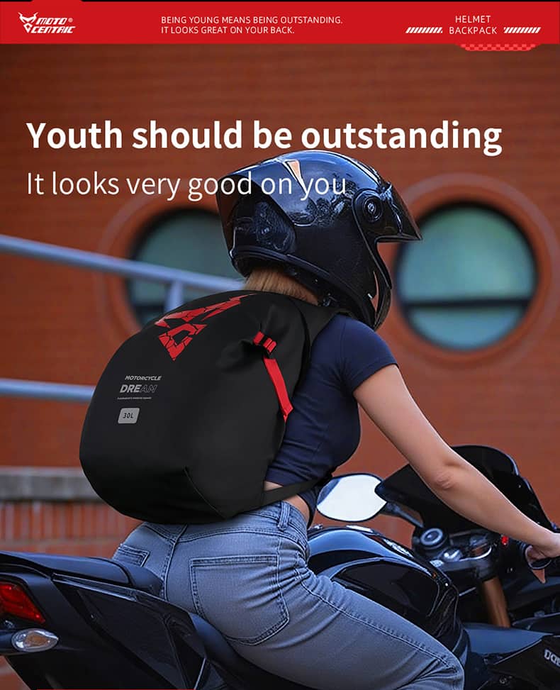 Sac à Dos MOTOCENTRIC pour Casque de Moto - حقيبة ظهر المخصصة لخوذة الدراجة النارية - Accessoires Auto/Moto - صورة 2