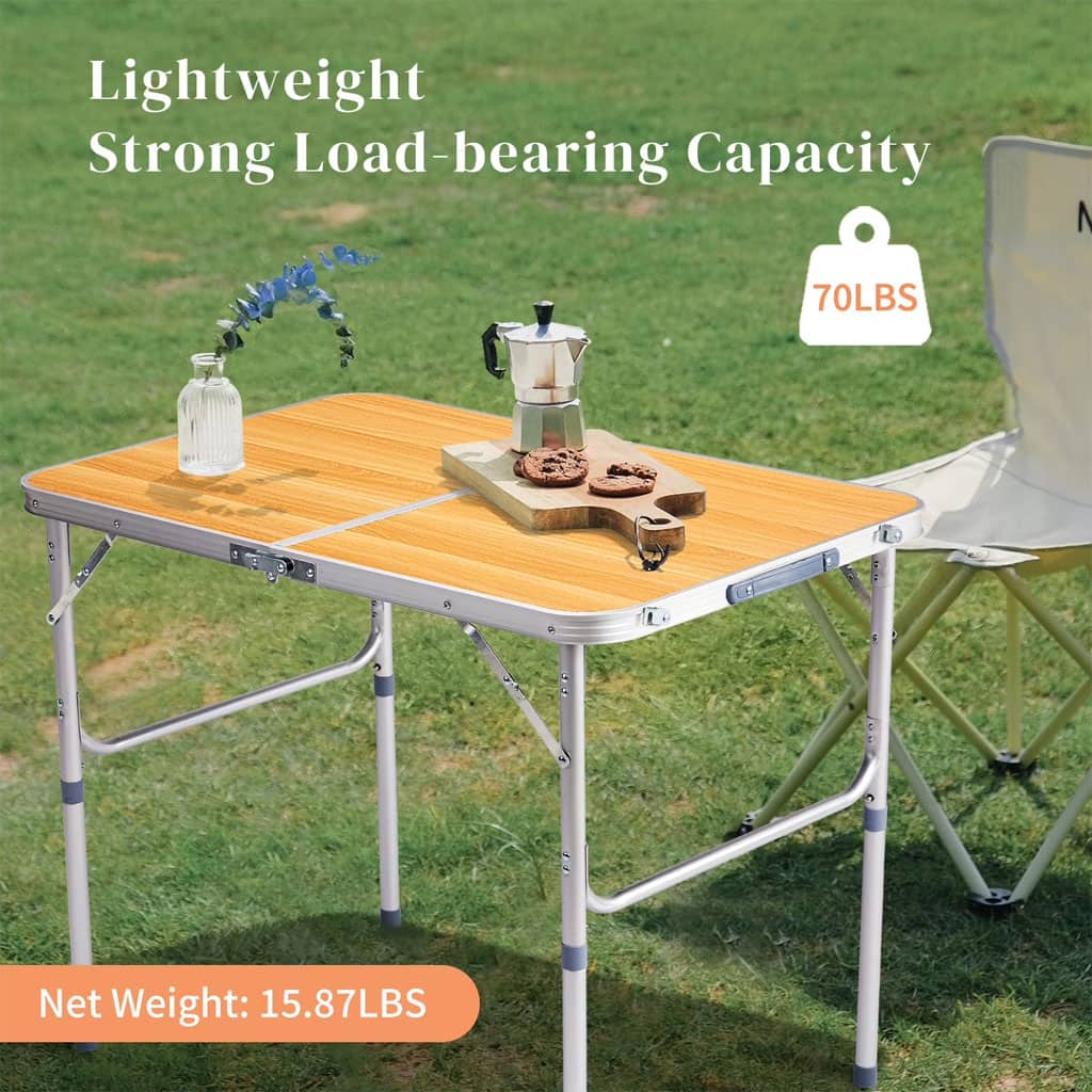 Table de Camping en Aluminium à Hauteur Réglable - طاولة تخييم ألمنيوم قابلة لتعديل الارتفاع - Camping et Randonnée - صورة 9