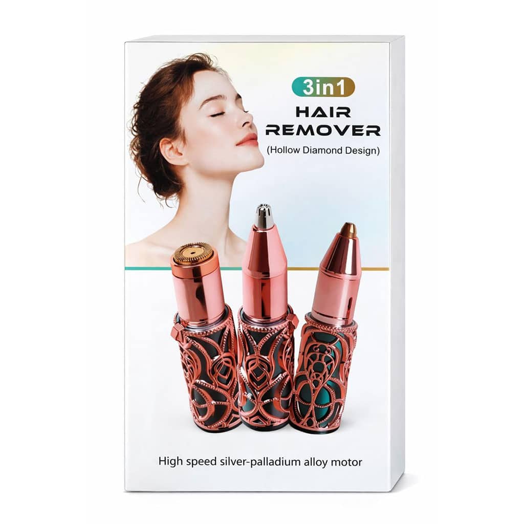 Épilateur Facial et Sourcils Rechargeable 3-en-1 - جهاز إزالة شعر الوجه والحواجب الاحترافي - Soins et Beauté - صورة 2