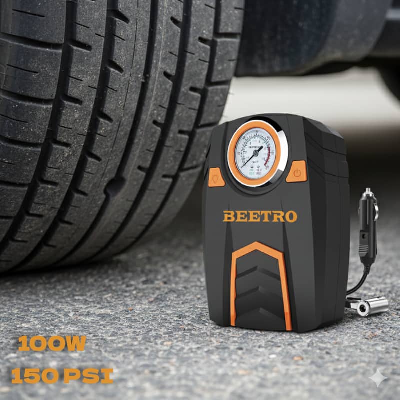 Compresseur de Voiture BEETRO BE0172 150 PSI - مضخة وضاغط الهواء للسيارات بقوة 100 واط - Accessoires Auto/Moto - صورة 2