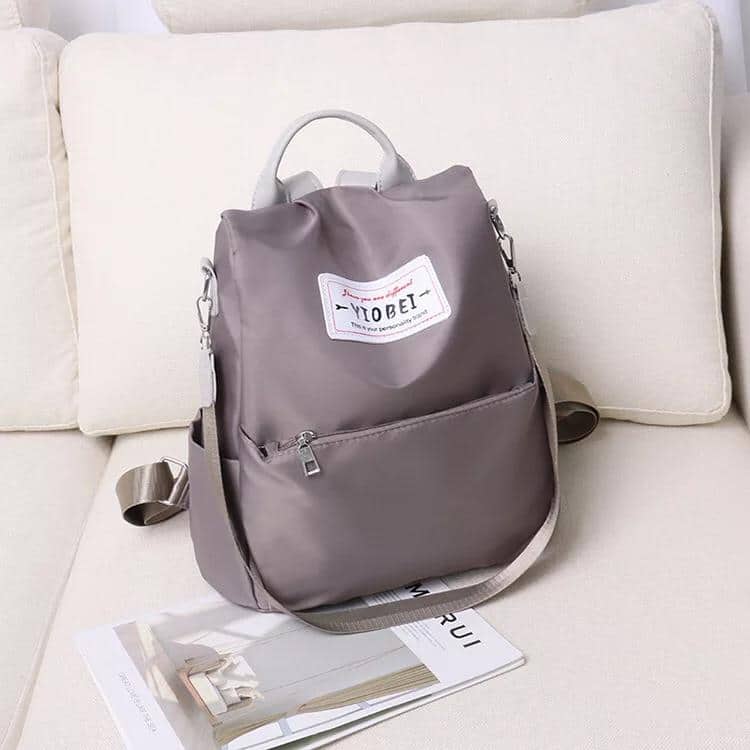 Sac à dos oxford Antivol étanche Pour Femme - Gris - Sac à dos et Mode - صورة 5