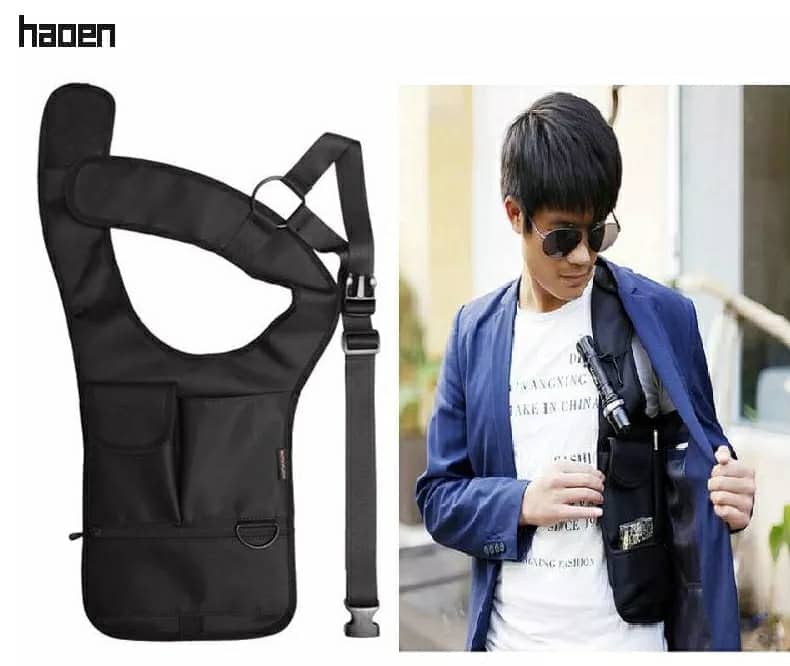 Sacoche  sous-bras Anti-vol Multi-Poche Design Élégant Pour Voyage Quotidien - Sac à dos et Mode - صورة 2