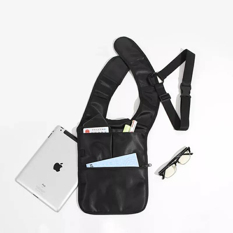 Sacoche  sous-bras Anti-vol Multi-Poche Design Élégant Pour Voyage Quotidien - Sac à dos et Mode - صورة 5