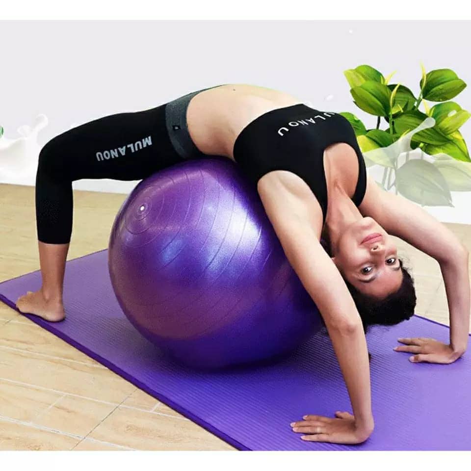 Balle de Yoga suisse ,Stretches, équilibre, résistance à la tension, gymnastique,fitness a la maison - Sport - صورة 3
