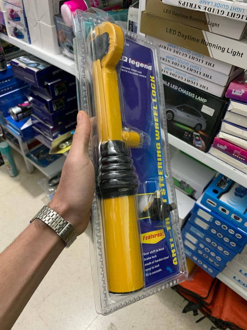 Canne Antivol de serrage du frein à main au le levier de vitesse - Accessoires Auto/Moto - صورة 7