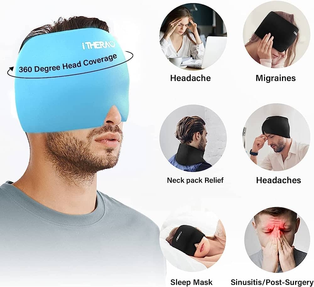 Chapeau de soulagement des maux de tête en Gel extensible - Soins et Beauté - صورة 4