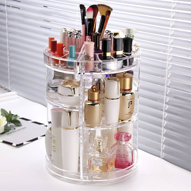 Organisateur de maquillage rotatif à 360 ° en Crystal acrylique - Soins et Beauté - صورة 2