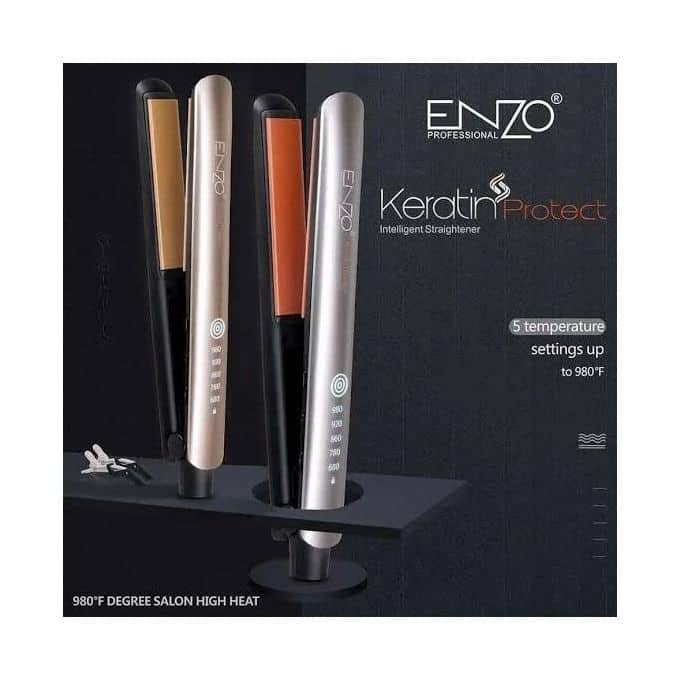 Lisseur Cheveux en Ceramique Keratin Protect | ENZO PROFESSIONAL - Soins et Beauté - صورة 6