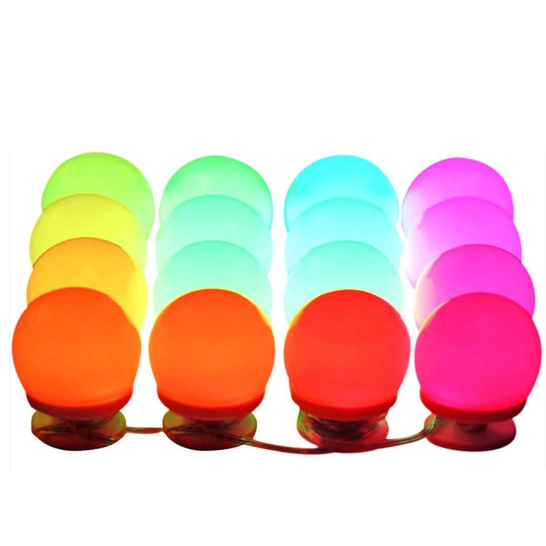 Chende Lampe Miroir RGB 10 psc mural Hollywood style - Soins et Beauté - صورة 4