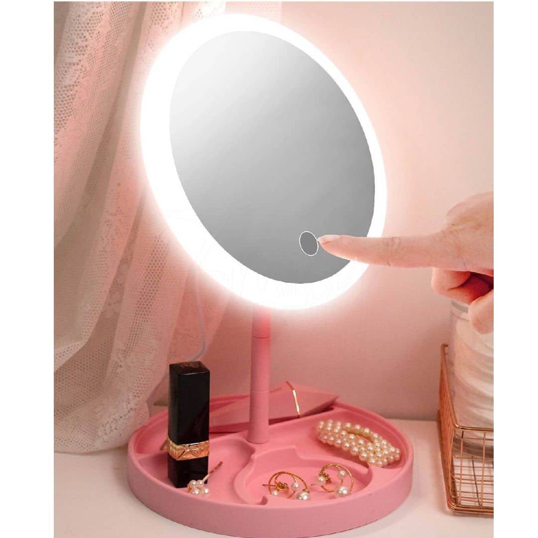 Miroir de maquillage de bureau avec lampe - Soins et Beauté - صورة 3