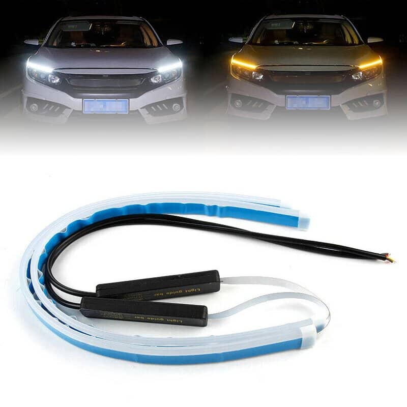 Feux de Jour LED Et Clignotant 2Pcs Pour Phares de Voiture 60cm - Accessoires Auto/Moto - صورة 2