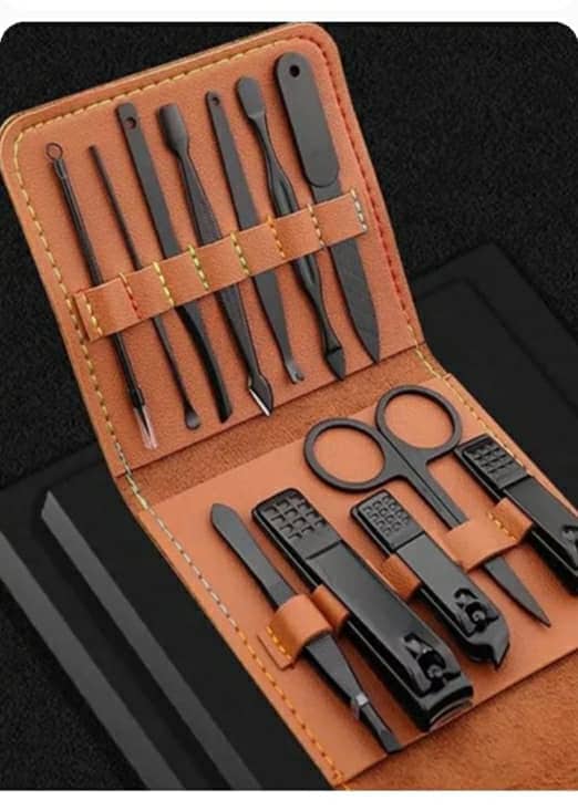 Ensemble de 12 pcs coupe-ongles professionnel en acier inoxydable - Soins et Beauté - صورة 8