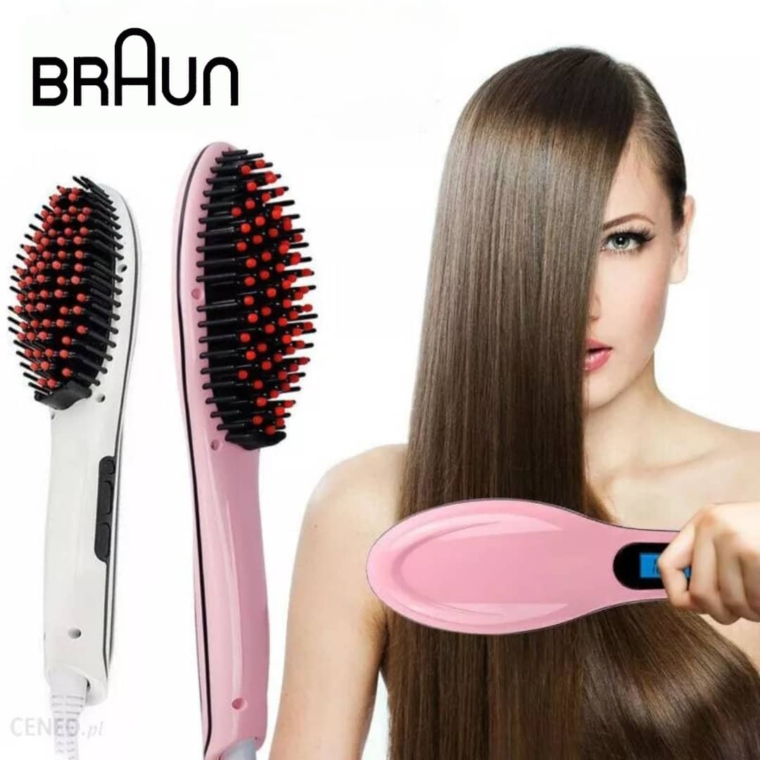 Braun Brosse à cheveux en céramique avec écran LCD  chauffage numérique