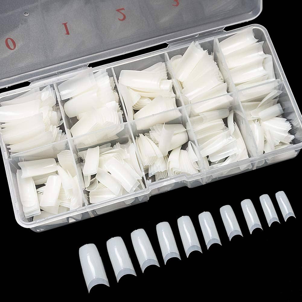 Boite 500 Pcs Pose Capsules 10 Sizes ongles transparent - Soins et Beauté - صورة 2