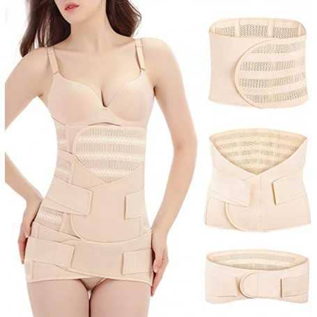 Ceinture 3PCS de récupération du corps apres l'accouchement - حزام استعادة الجسم بعد الولادة مكون من 3 قطع