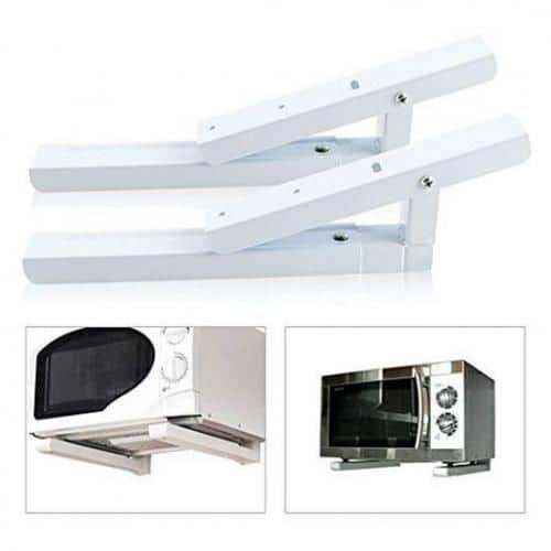 Support pour micro-ondes pliable avec bras extensibles Charge maximale 40 kg - Cuisine - صورة 3