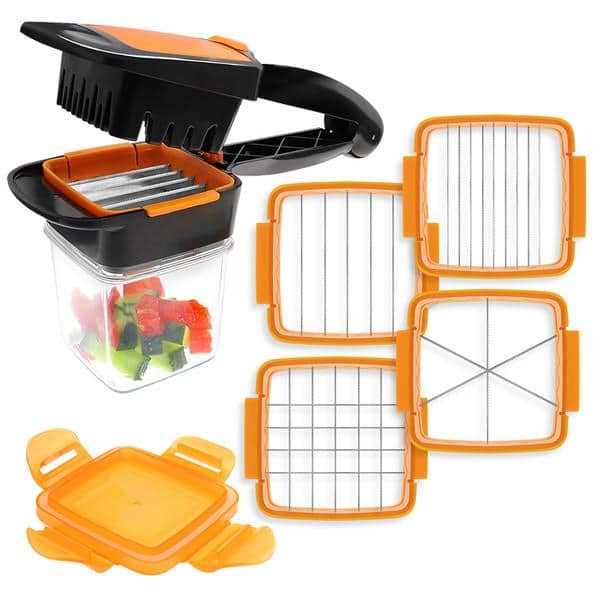 Home Chef Nicer Dicer Multi-Cutter 5en1 Pour Fruits Et Légumes - Cuisine - صورة 2