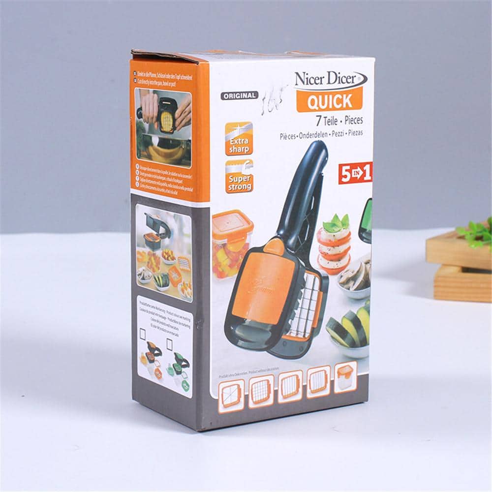 Home Chef Nicer Dicer Multi-Cutter 5en1 Pour Fruits Et Légumes - Cuisine - صورة 4