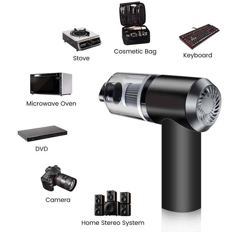 Aspirateur sans fil 2 In 1 Vacuum Cleaner For Car et Home 12V 120 W - Accessoires Auto/Moto - صورة 8