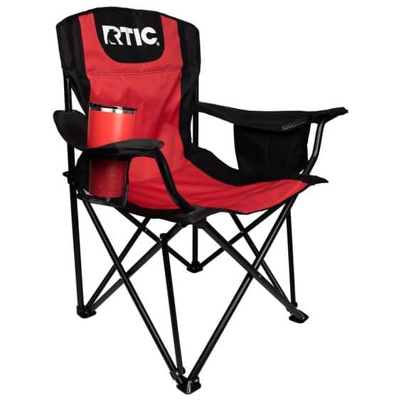 RTIC Chaise de camping pliante avec porte-boissons et sacs isoterme - Camping et Randonnée - صورة 2