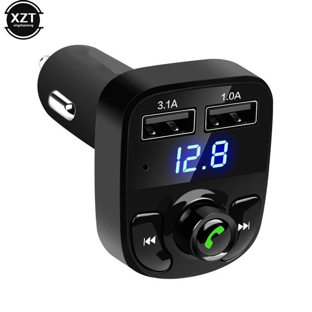 Car X8 Wireless Bluetooth FM Transmitter Kit USB Fast Charger Adapter Mp3 Player - Accessoires Auto/Moto - صورة 4