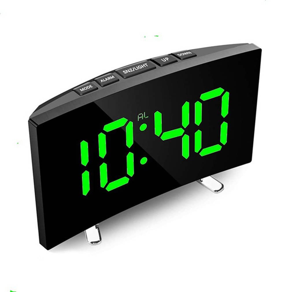 Horloge et réveil thermomètre de table electronique lumineux DT-6507 - Électronique - صورة 6