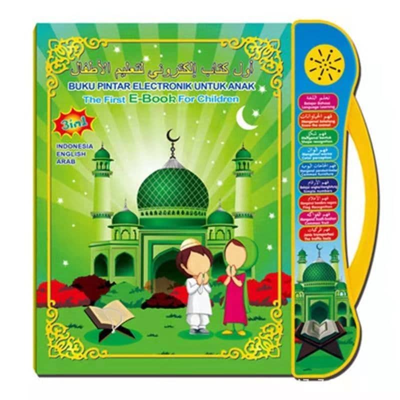 أول كتاب اليكتروني لتعليم الأطفال Livre d'apprentissage audio électronique 3in1 multifonctionnel Tactile  4 ans +