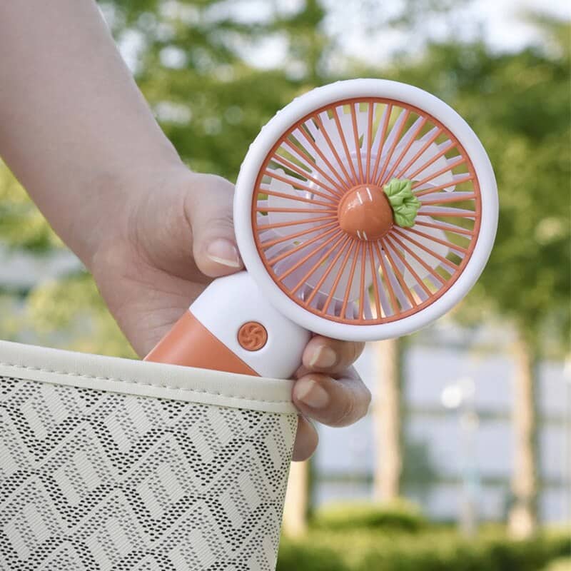 Ventilateur de bureau en forme de fruit de dessin animé, chargement USB — معاينة 3