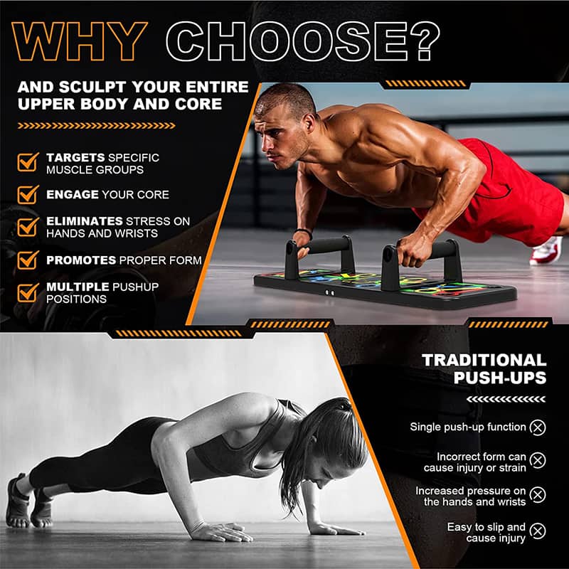 Push Up Board 14 in 1 Equipement D'entraînement à la Maison — معاينة 2