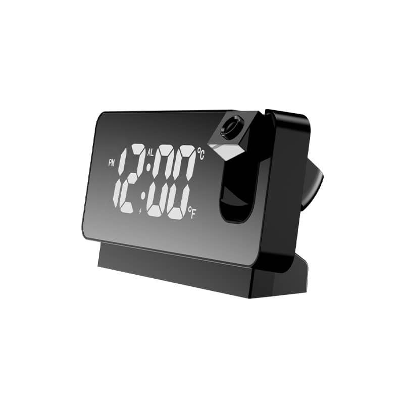 Réveil numérique intelligent avec projecteur 180° TempéRature USB , Snooze — معاينة 3