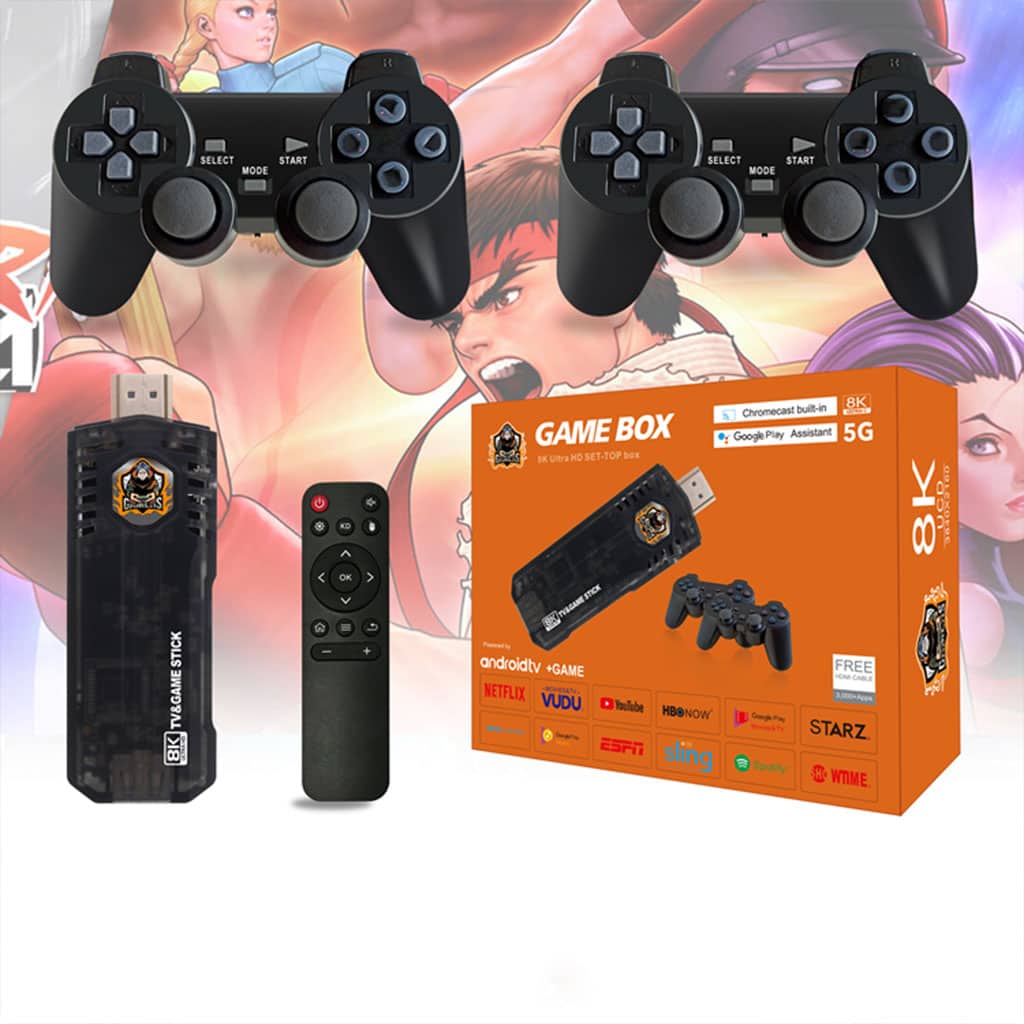 8K Android TV Box Console de jeu 10000+ Retro Stick double système AU — معاينة 3