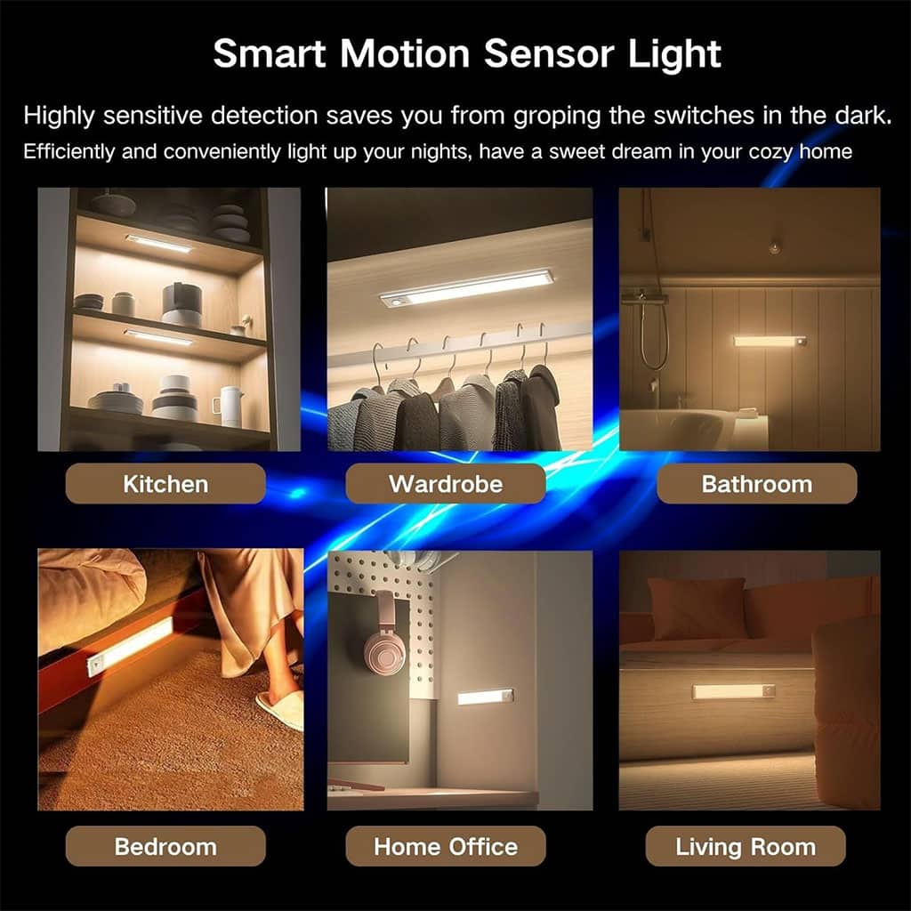 Lampe LED Rechargeable avec Détecteur De Mouvement Intérieur 3 Modes HY-2012 – مصباح مناطق ضيقة بعدة أوضاع — معاينة 3