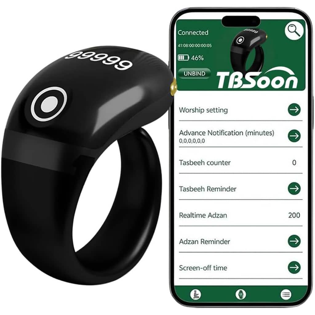 خاتم تسبيح إلكتروني | Bague Compteur Digital OLED | مقاوم للماء — معاينة 2