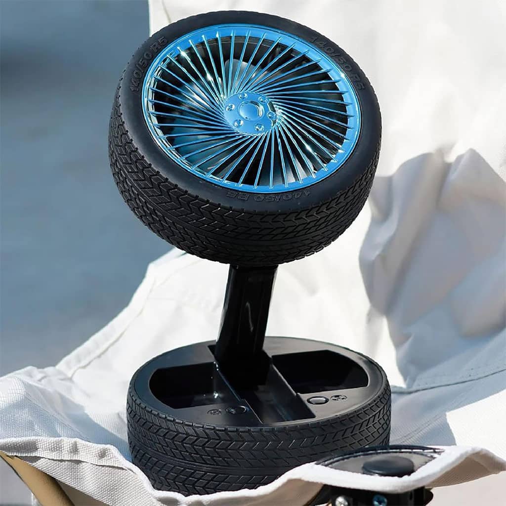 Ventilateur Pliable et Portable Forme Roue Silencieux avec 3 Vitesse – مروحة محمولة — معاينة 3