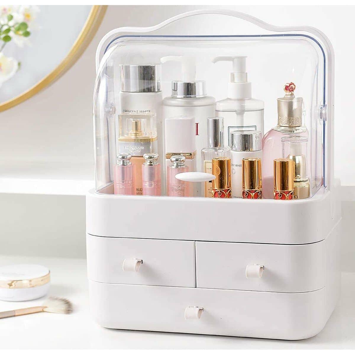 Boîte De Rangement Pour Maquillage Et Cosmétiques Avec 3 Tiroirs — معاينة 3