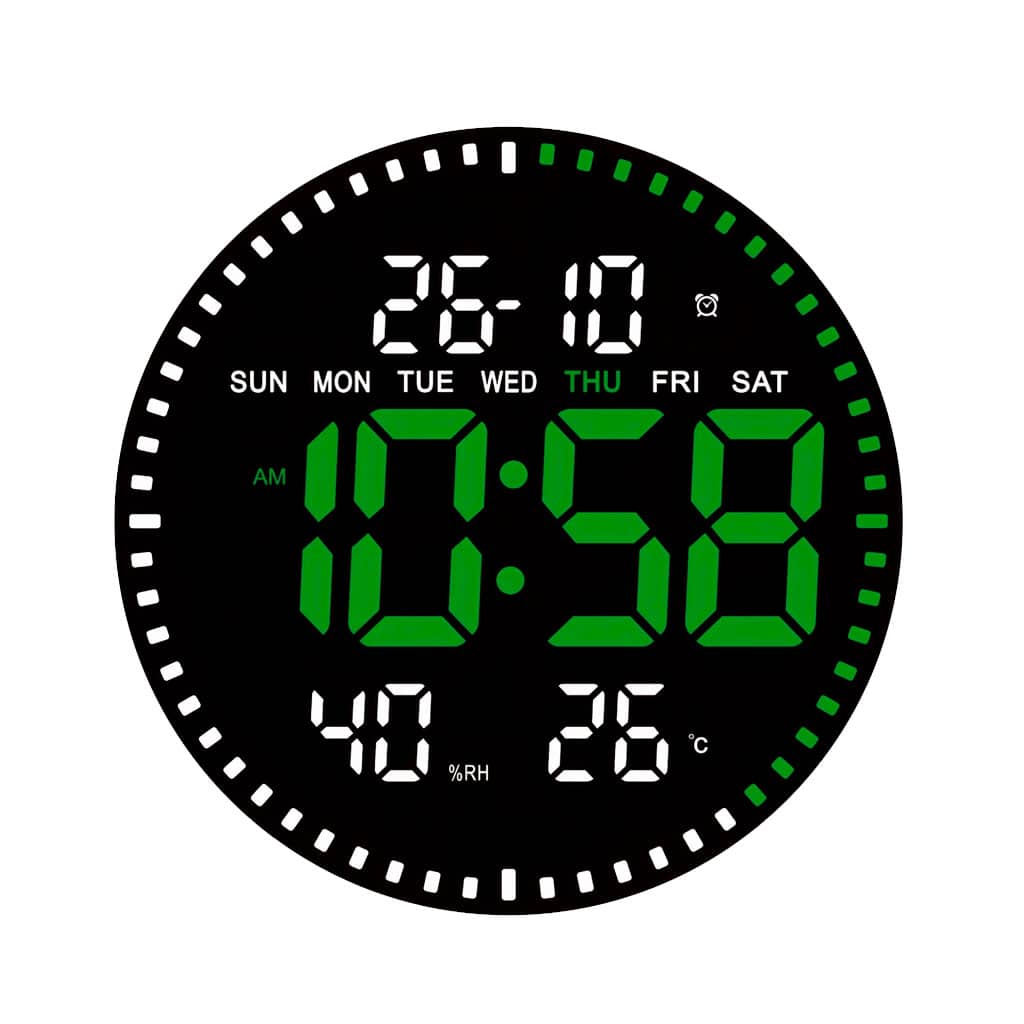 Horloge murale numérique LED avec Télécommande JH-2560 — معاينة 3