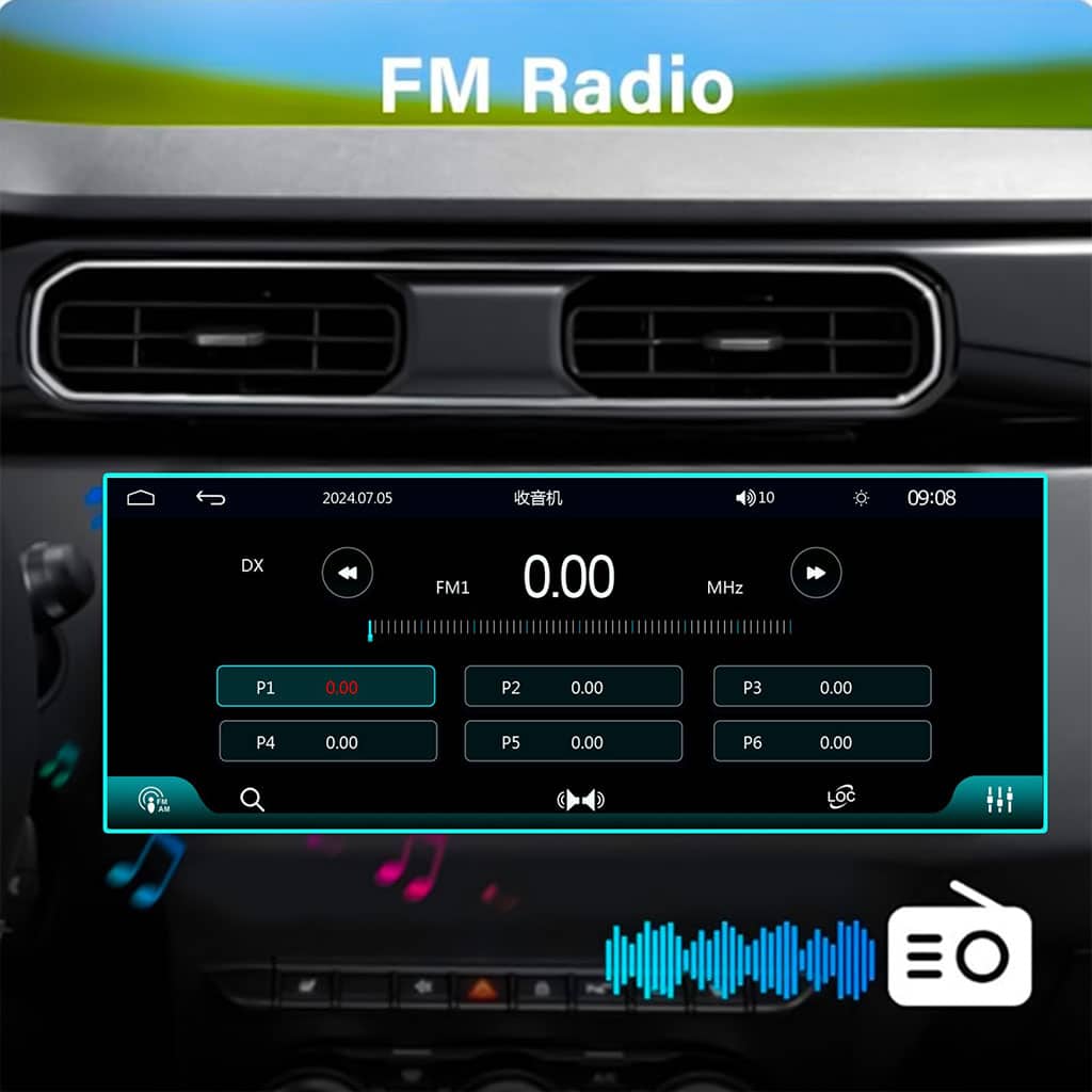 جهاز راديو سيارة لمسي | Autoradio 2-DIN Bluetooth WiFi | CarPlay Android — معاينة 7
