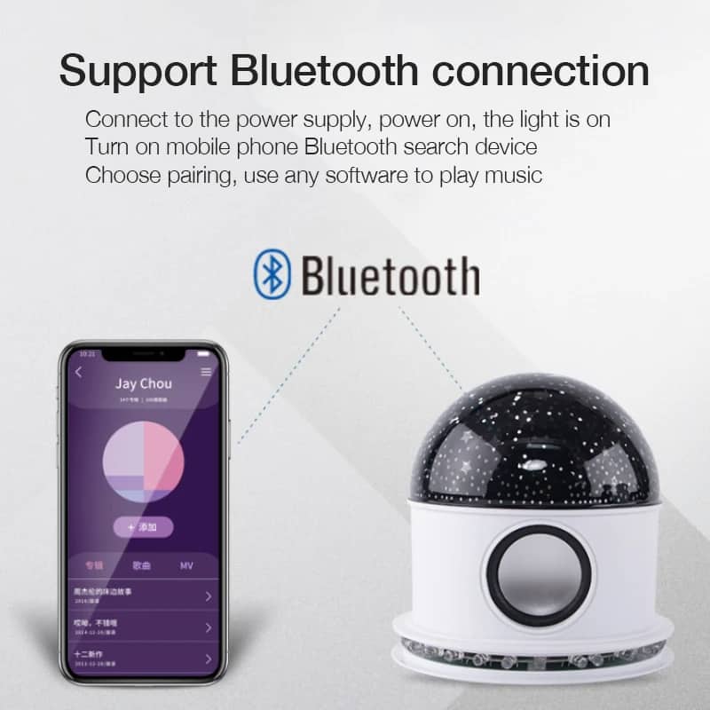 Ampoule LED Bluetooth Haut-parleur + effet jeux d lumière de scène magique — معاينة 6