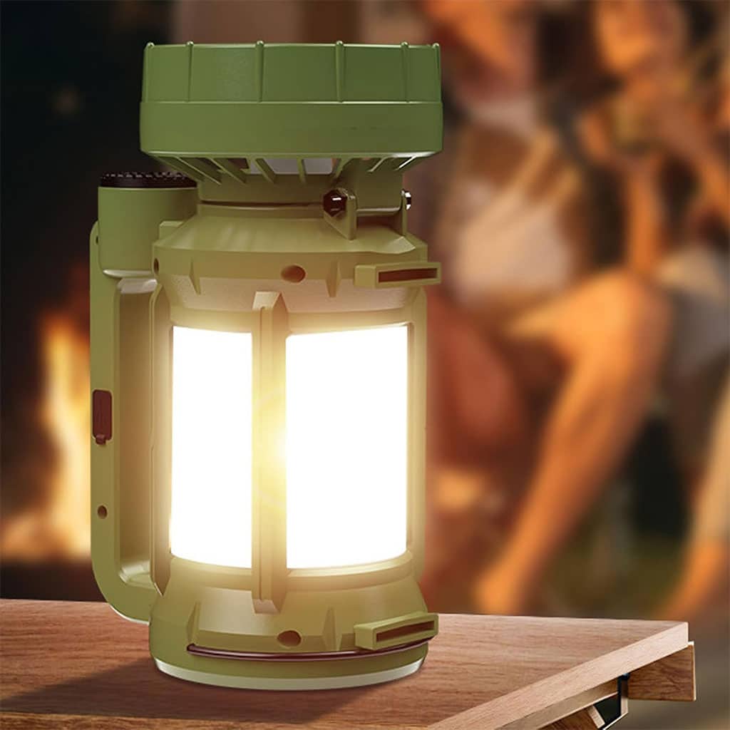 Lanterne de camping LED Rechargeable avec Ventilateur et 4 modes d’éclairage – مصباح ومروحة محمولة — معاينة 3