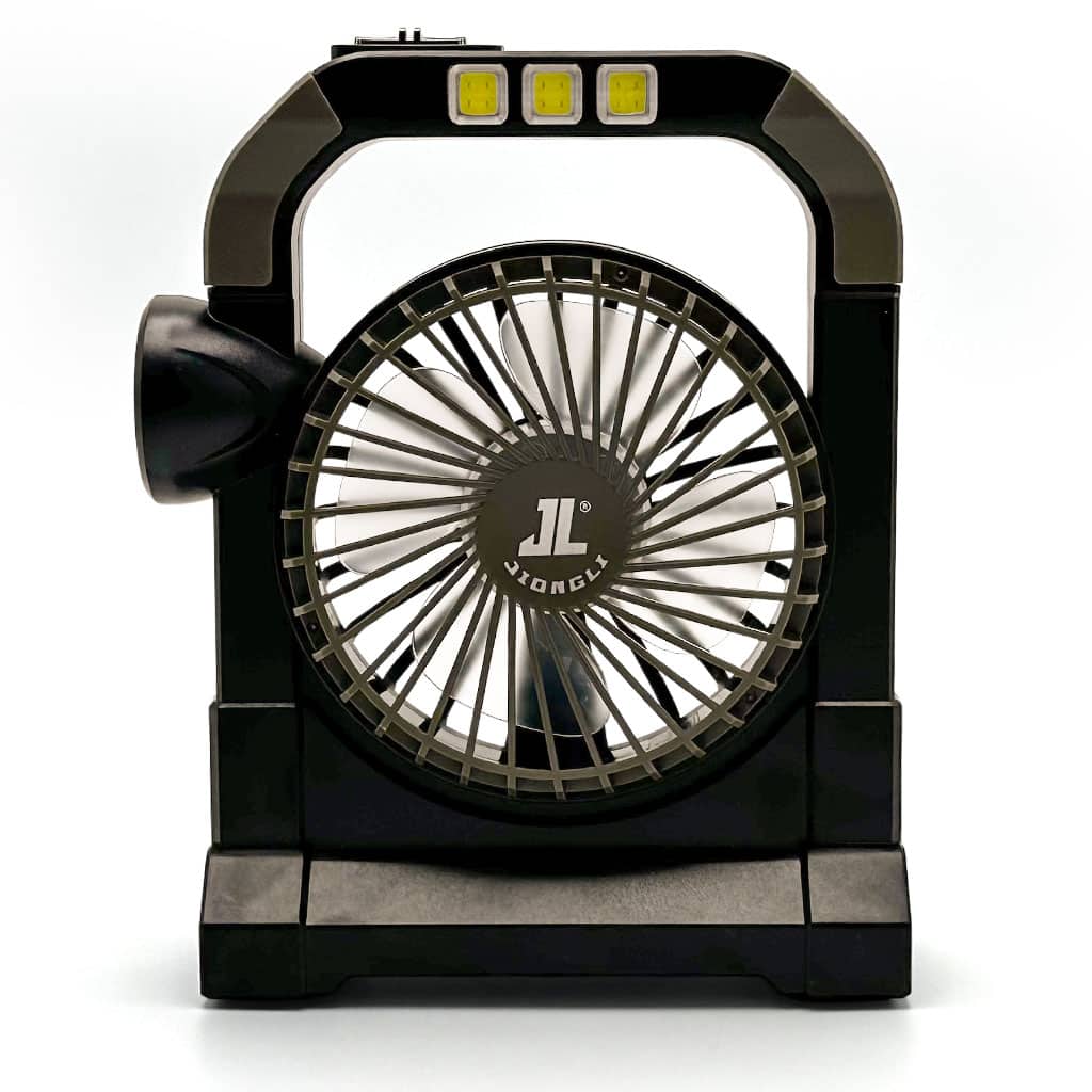 Ventilateur portable rechargeable avec lampe torche JL-9522 – مروحة محمولة مع مصباح — معاينة 3