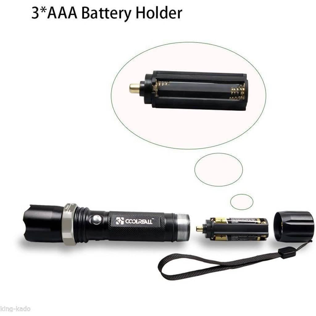 مصباح يدوي قابل للشحن | Lampe Torche LED SWAT | زوم 3 أوضاع — معاينة 4