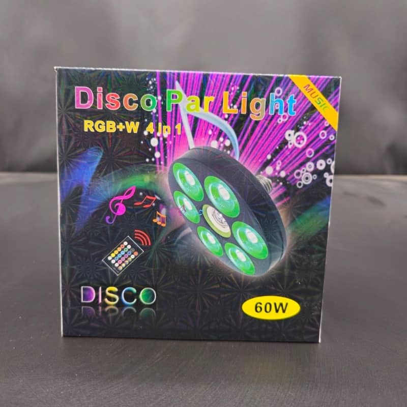 Projecteur de lumière Sonore RGB + W 4 en 1 Avec Bluetooth effet stroboscope — معاينة 3